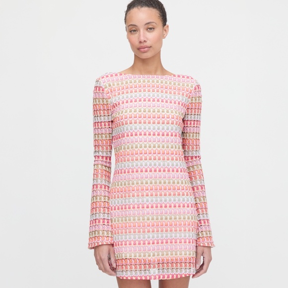 Hill House Home The Nathalie Dress - Pastel Crochet Knit Size XSPastel Crochet K - Picture 2 of 3